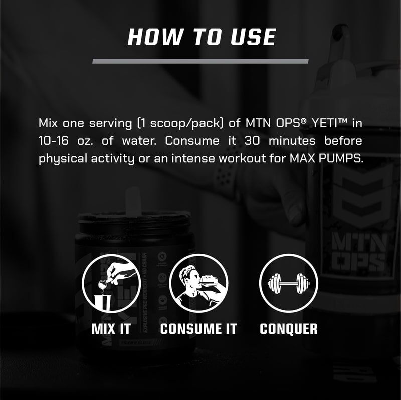 MTN OPS Yeti Supplement, Tiger's Blood Flavor, 16.9-Oz