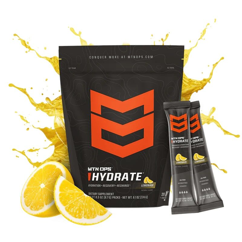 MTN OPS Hydrate Supplement Lemonade Flavor Singles