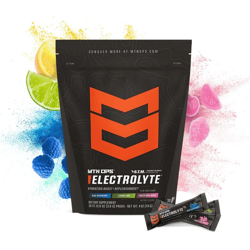 MTN OPS Electrolytes STM Supplements Stick Pack, 30-Ct