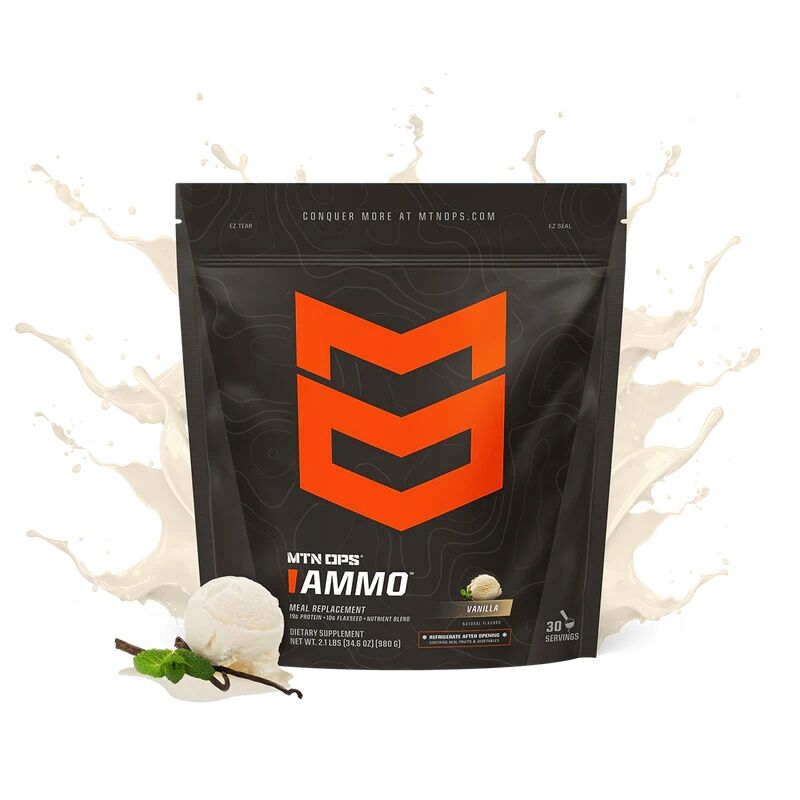 MTN OPS Ammo Protein Meal Replacement Vanilla Flavor, 30-Servings
