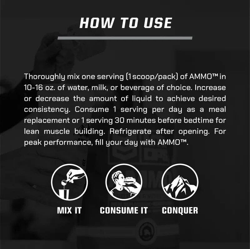 MTN OPS Ammo Protein Meal Replacement Vanilla Flavor, 30-Servings