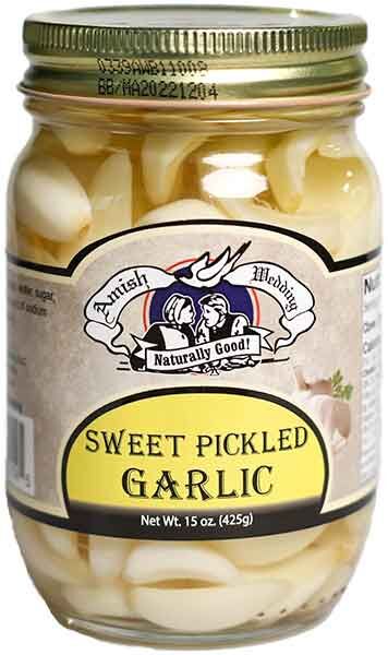 Amish Wedding Sweet Pickled Garlic Pints, 15-Oz