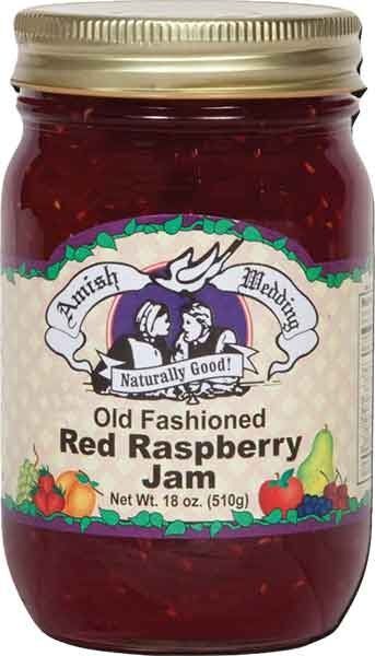Amish Wedding Old Fashioned Red Raspberry Jam, 18-Oz