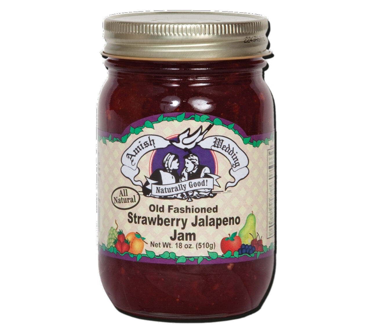 Amish Wedding Strawberry Jalapeno Jam, 18-Oz