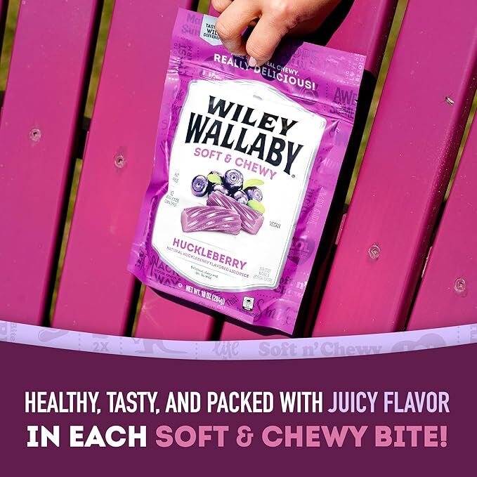 Wiley Wallaby Huckleberry Licorice Candy Twists, 24-Oz