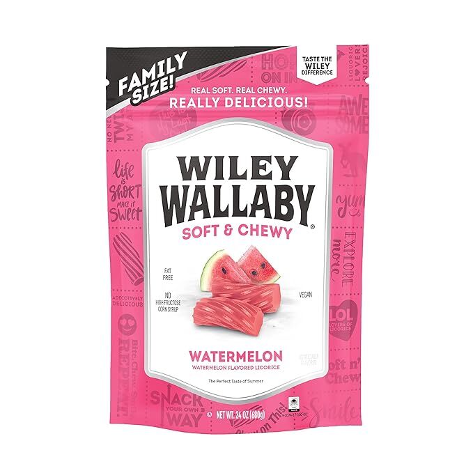 Wiley Wallaby Soft & Chewy Watermelon Licorice, 24-Oz