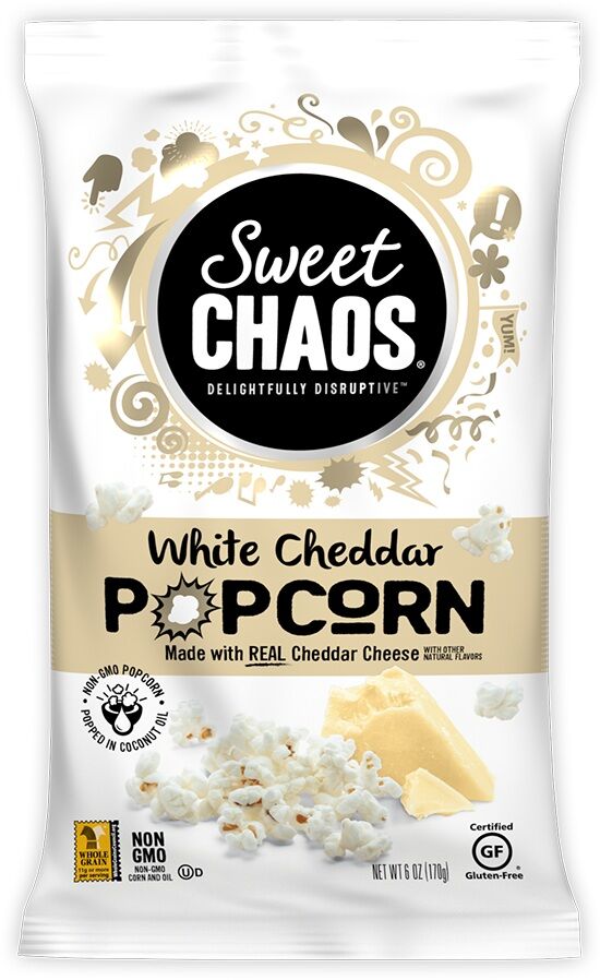 Sweet Chaos White Cheddar Popcorn, 6-Oz