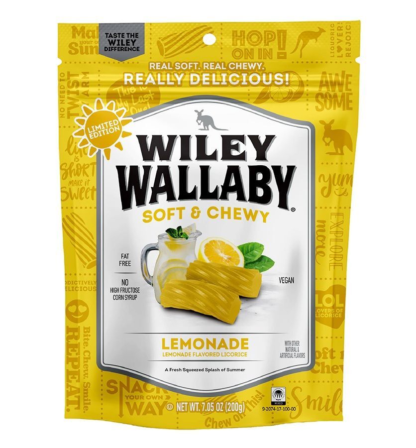 Wiley Wallaby Lemonade Flavored Licorice, 24-Oz
