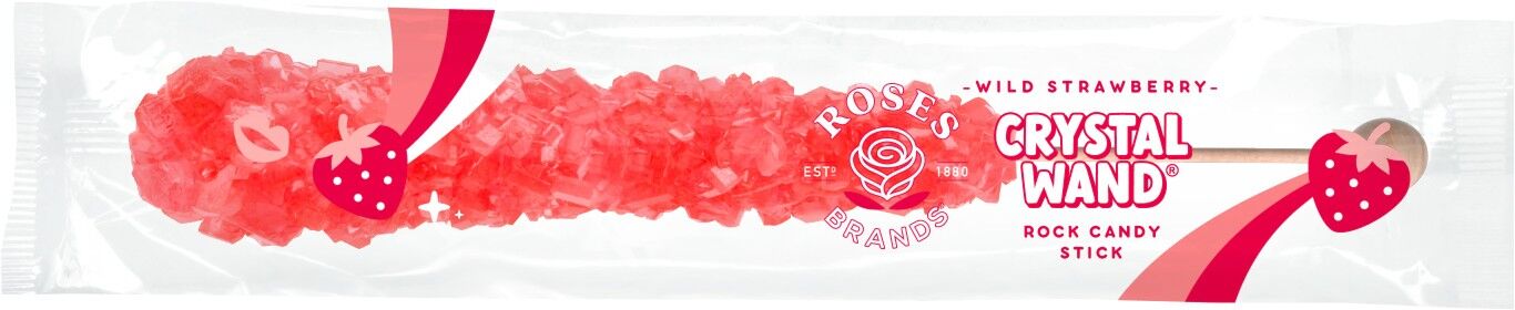 Roses Brands Crystal Wands Rock Candy Assorted Flavors