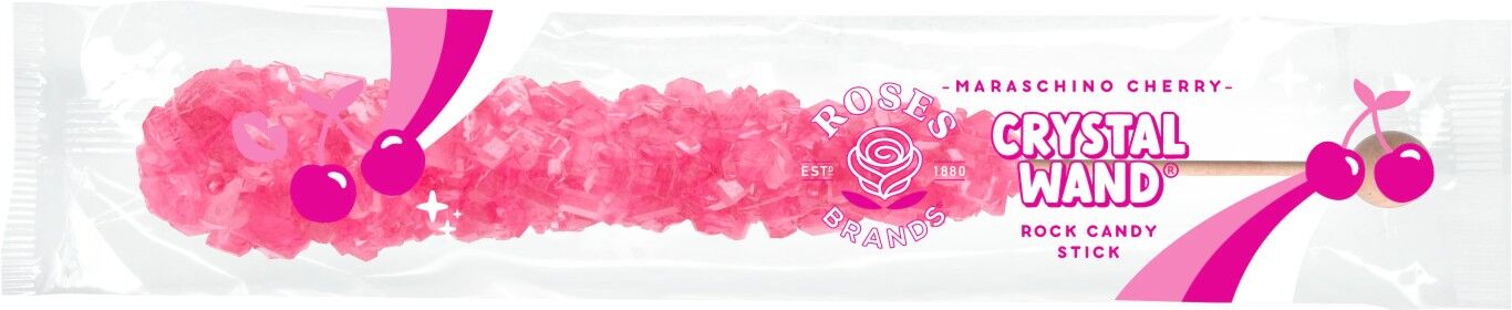 Roses Brands Crystal Wands Rock Candy Assorted Flavors