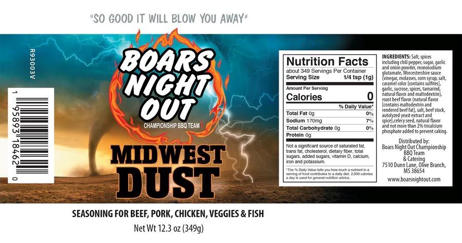 Boar's Night Out Midwest Dust, 12.3-Oz
