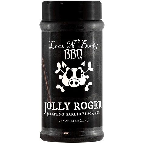 Loot N' Booty Jolly Roger Jalapeno Garlic Black Rub, 14-Oz