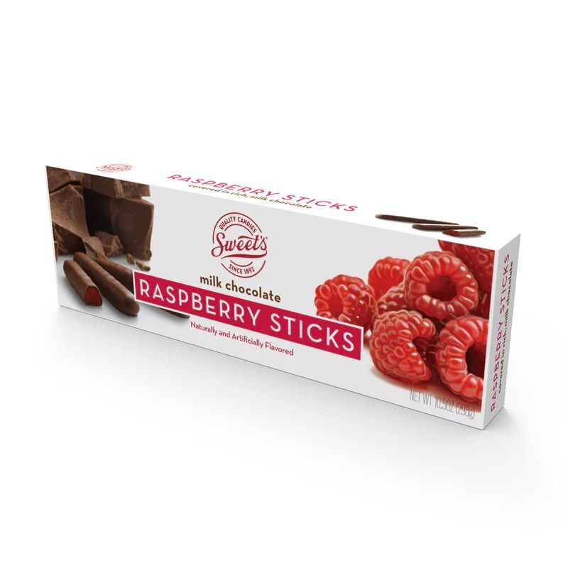 Sweet Candy Company Milk Chocolate Raspberry Sticks