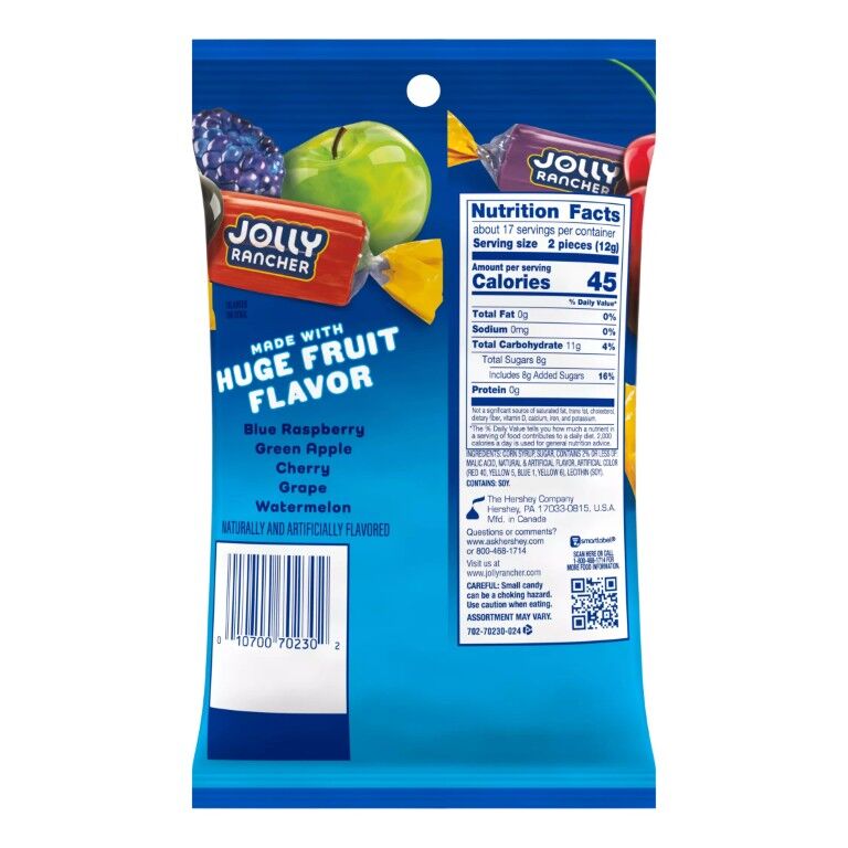Jolly Rancher Original Flavors Hard Candy, 7-Oz