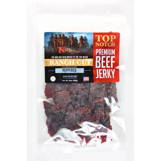 Top Notch Peppered Beef Jerky Ranch Cut, 10-Oz