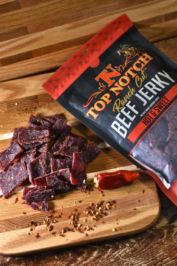 Top Notch Ranch Cut Beef Jerky Hot & Sweet, 10-Oz