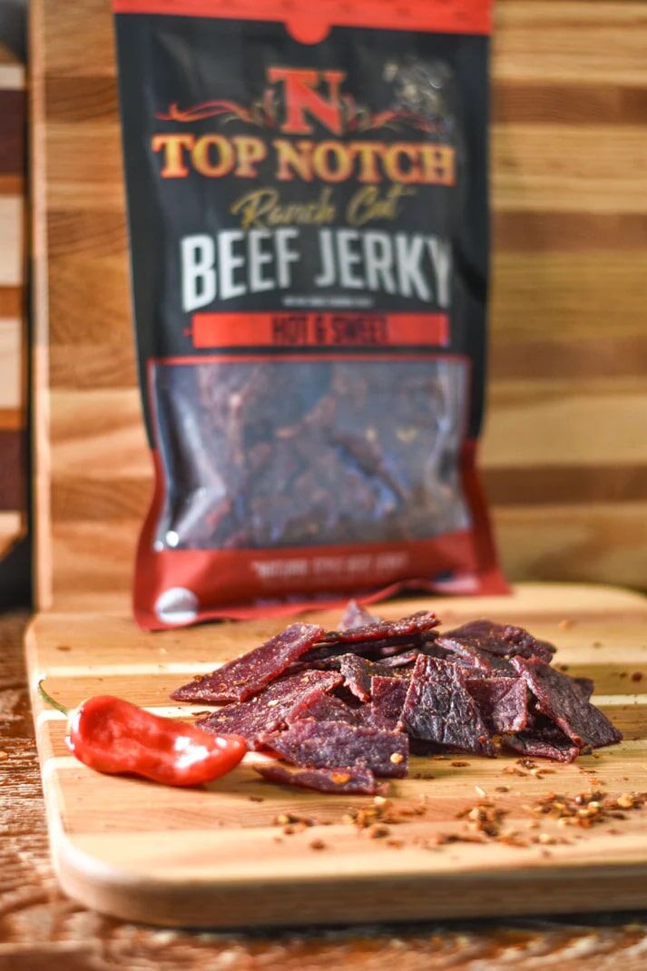 Top Notch Ranch Cut Beef Jerky Hot & Sweet, 10-Oz