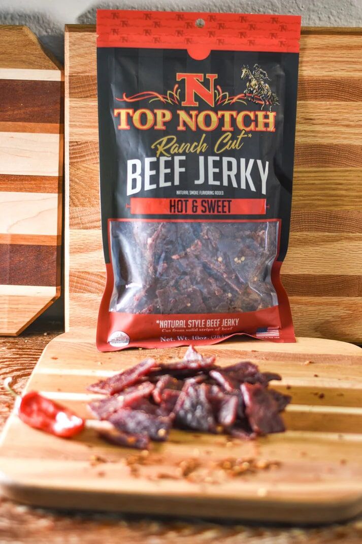 Top Notch Ranch Cut Beef Jerky Hot & Sweet, 10-Oz