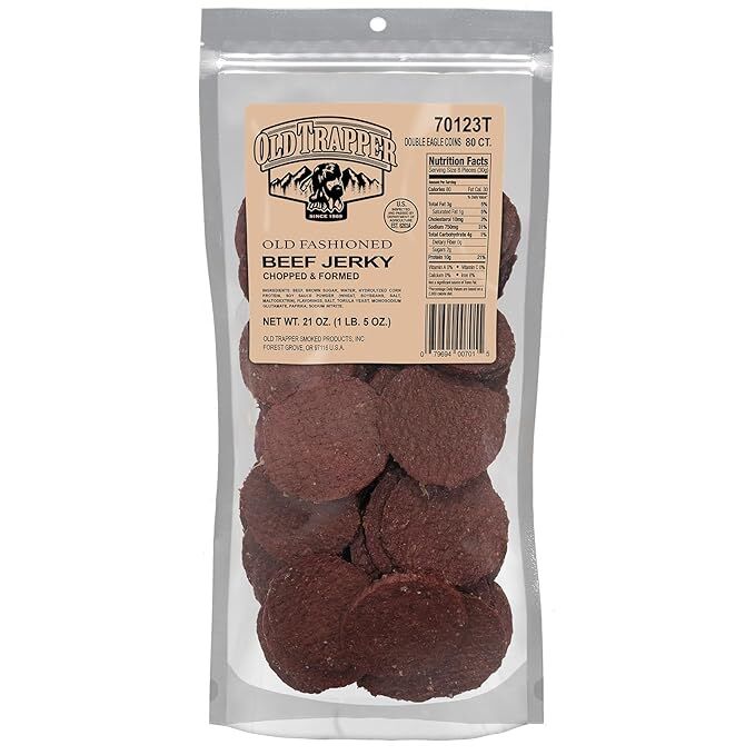 Old Trapper Old Fashioned Double Eagle Beef Jerky, 80-Ct