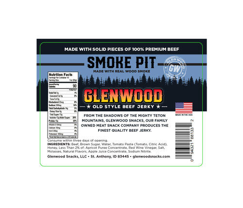 GlenWood Smoke Pit Beef Jerky, 10-Oz