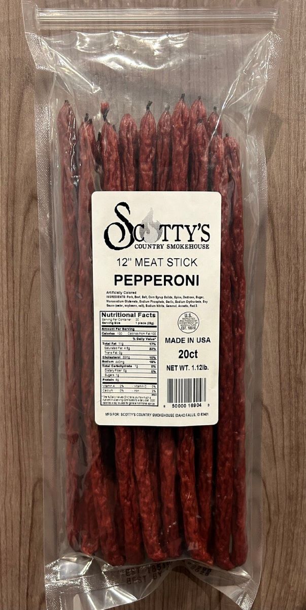 Scotty's Pepperoni Meat Sticks, 12-In