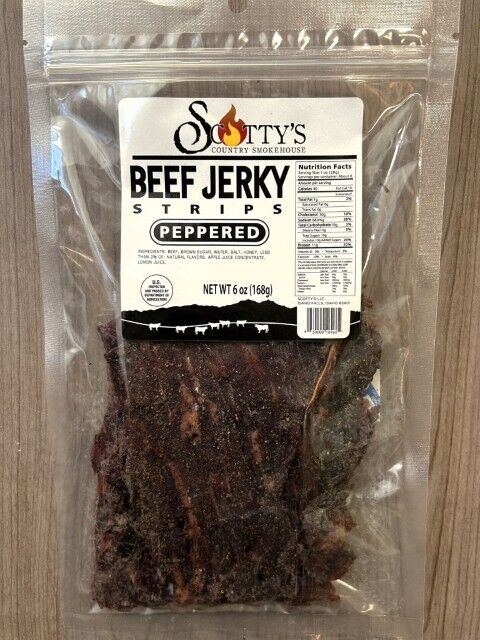 Scotty's Peppered Beef Jerky Strips, 6-Oz