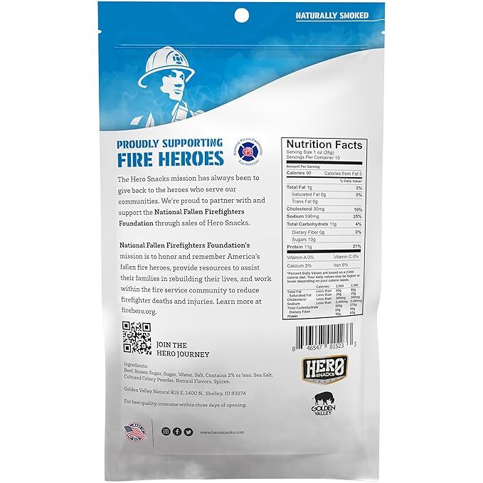 Hero Jerky Classic Blend Beef Jerky, 3-Oz