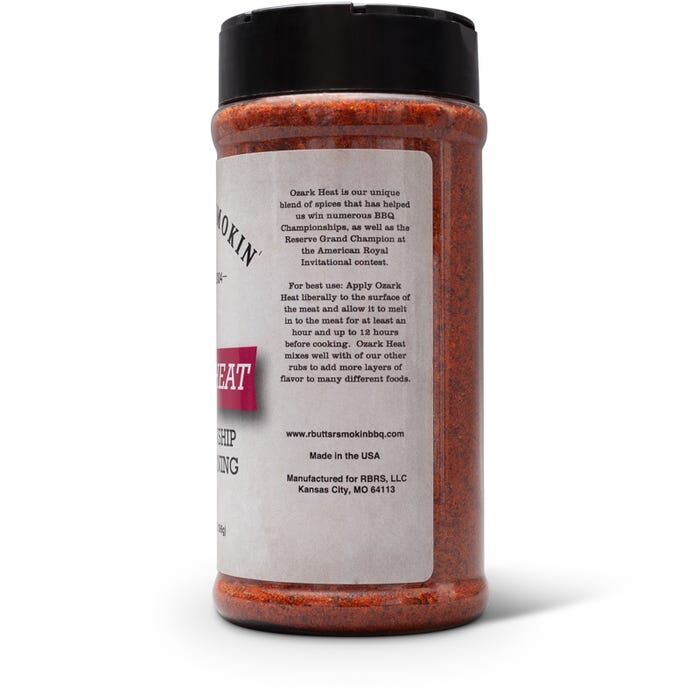R Butts R Smokin’ Ozark Heat BBQ Rub, 14-Oz