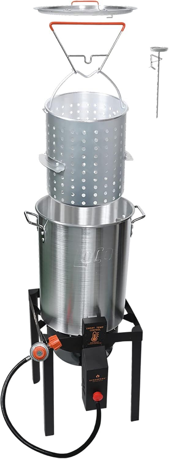 LoCo Cookers SureSpark Turkey Fryer, 36-Qt