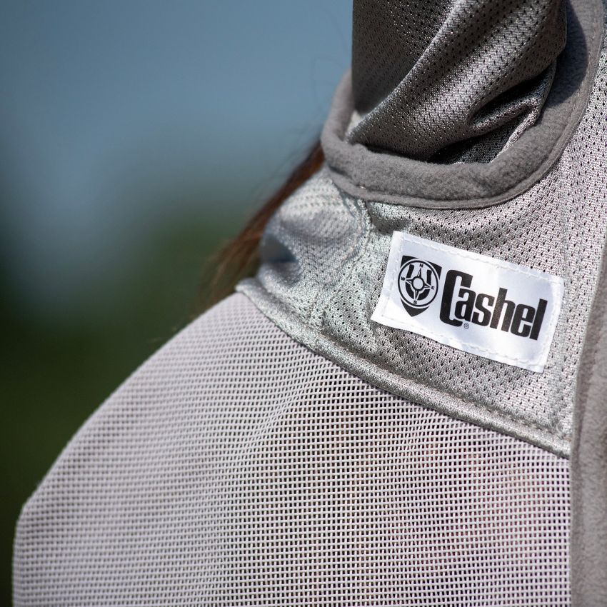 Cashel Crusader Standard Medium Grey Fly Mask with Ears