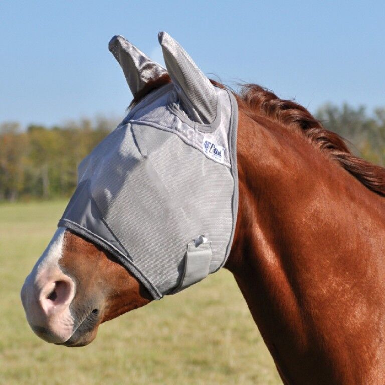 Cashel Large Gray Standard Crusader Fly Mask With Ears