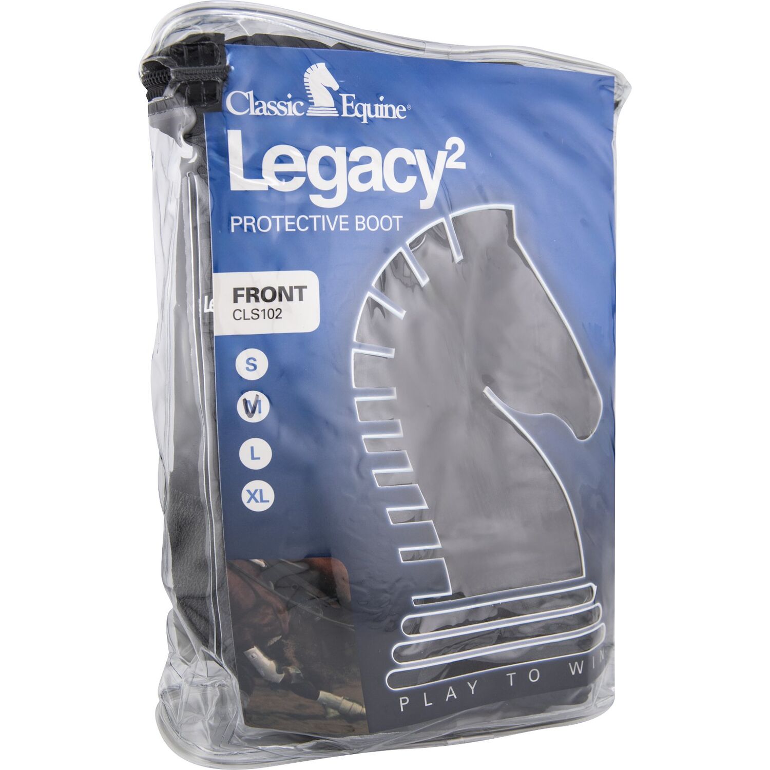 Classic Equine Medium Black Front Legacy2 Support Boot