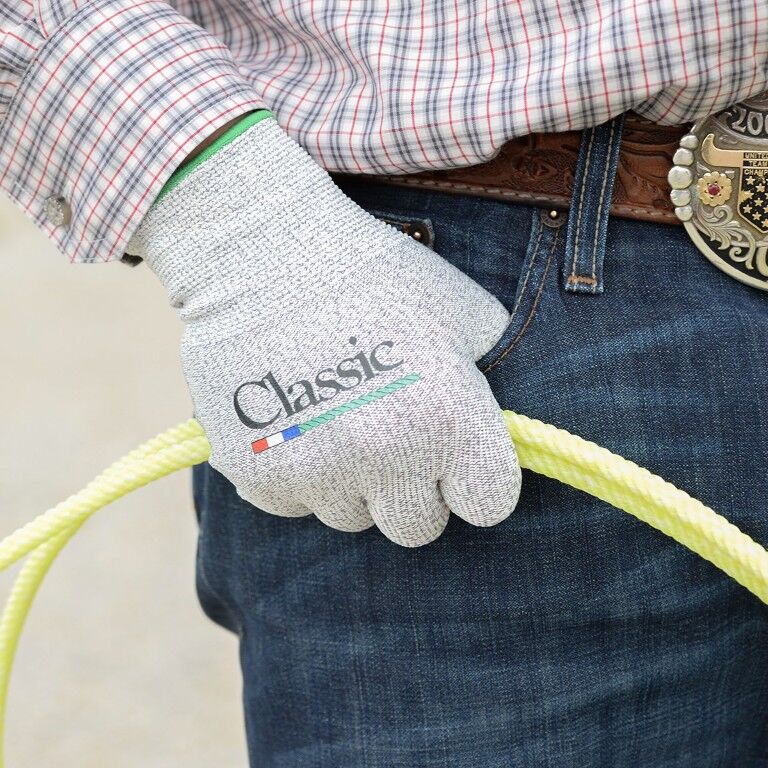 Classic Rope High Performance White Roping Glove, Size-Kid