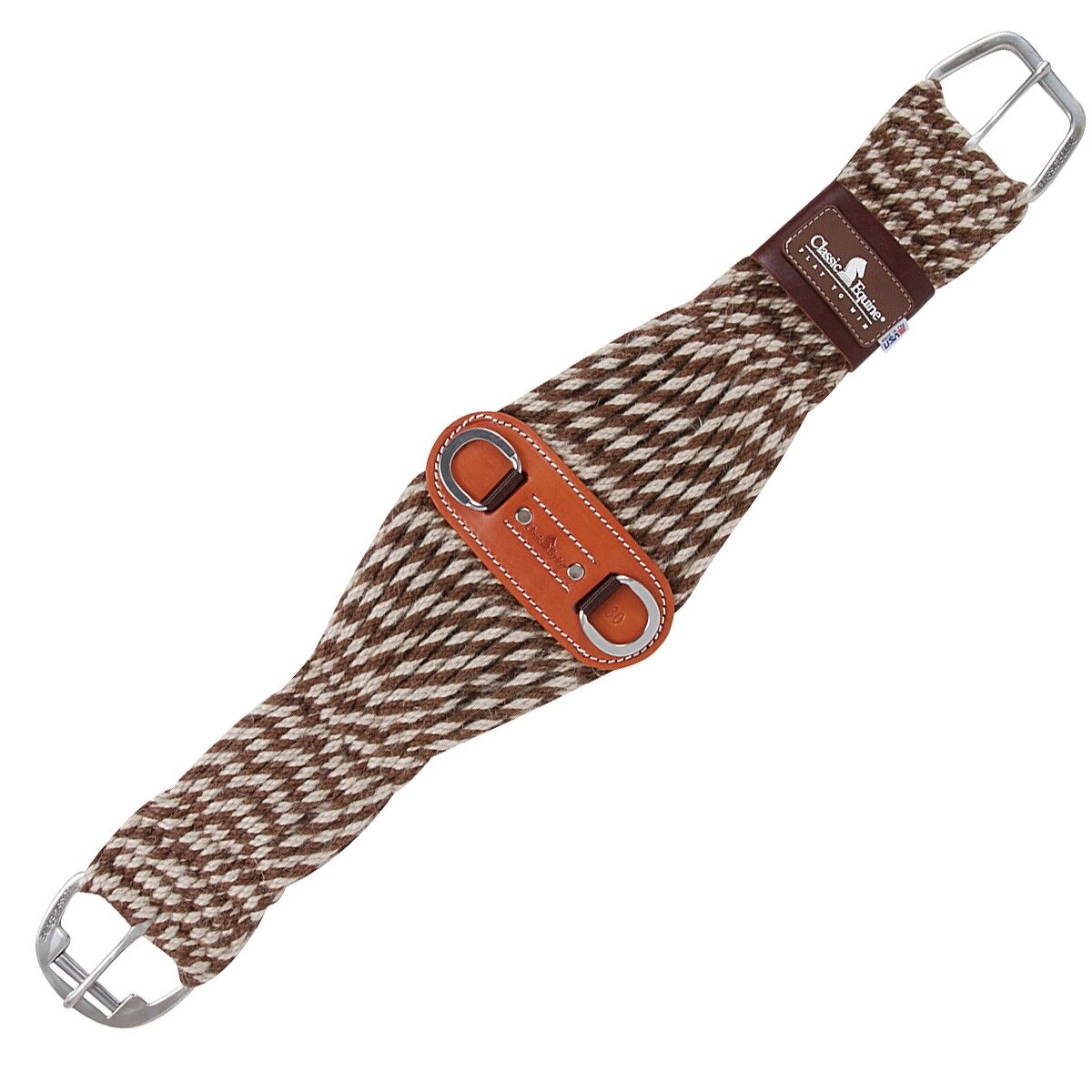 Classic Equine Mohair-Alpaca Roper Cinch, 32-In, 27-Strand