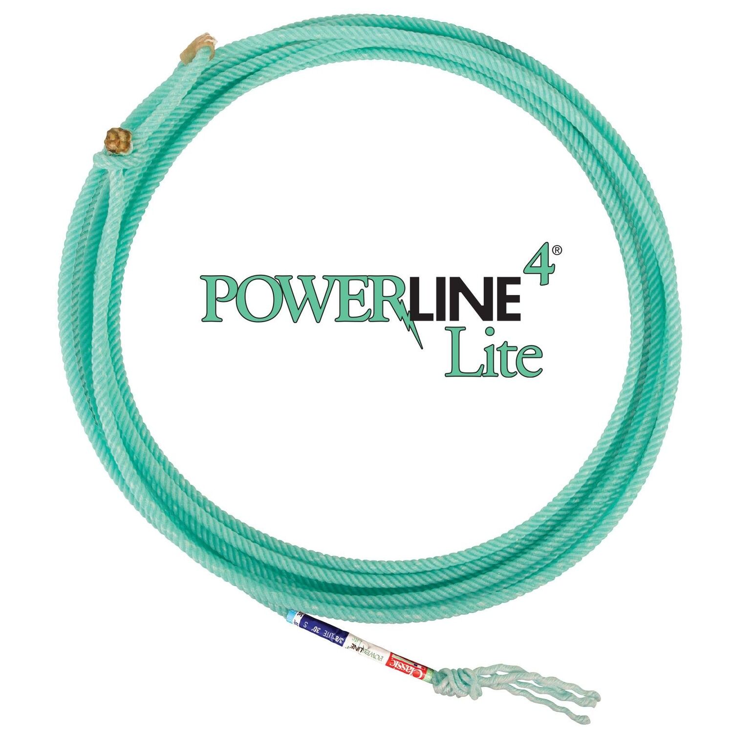 Classic Rope Powerline4 Lite Team Head Rope Soft Lay, 30-Ft