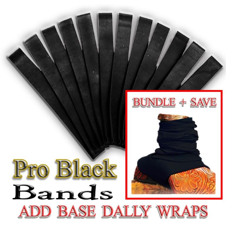 RopeSmart Dally Wraps Pro Black Bands