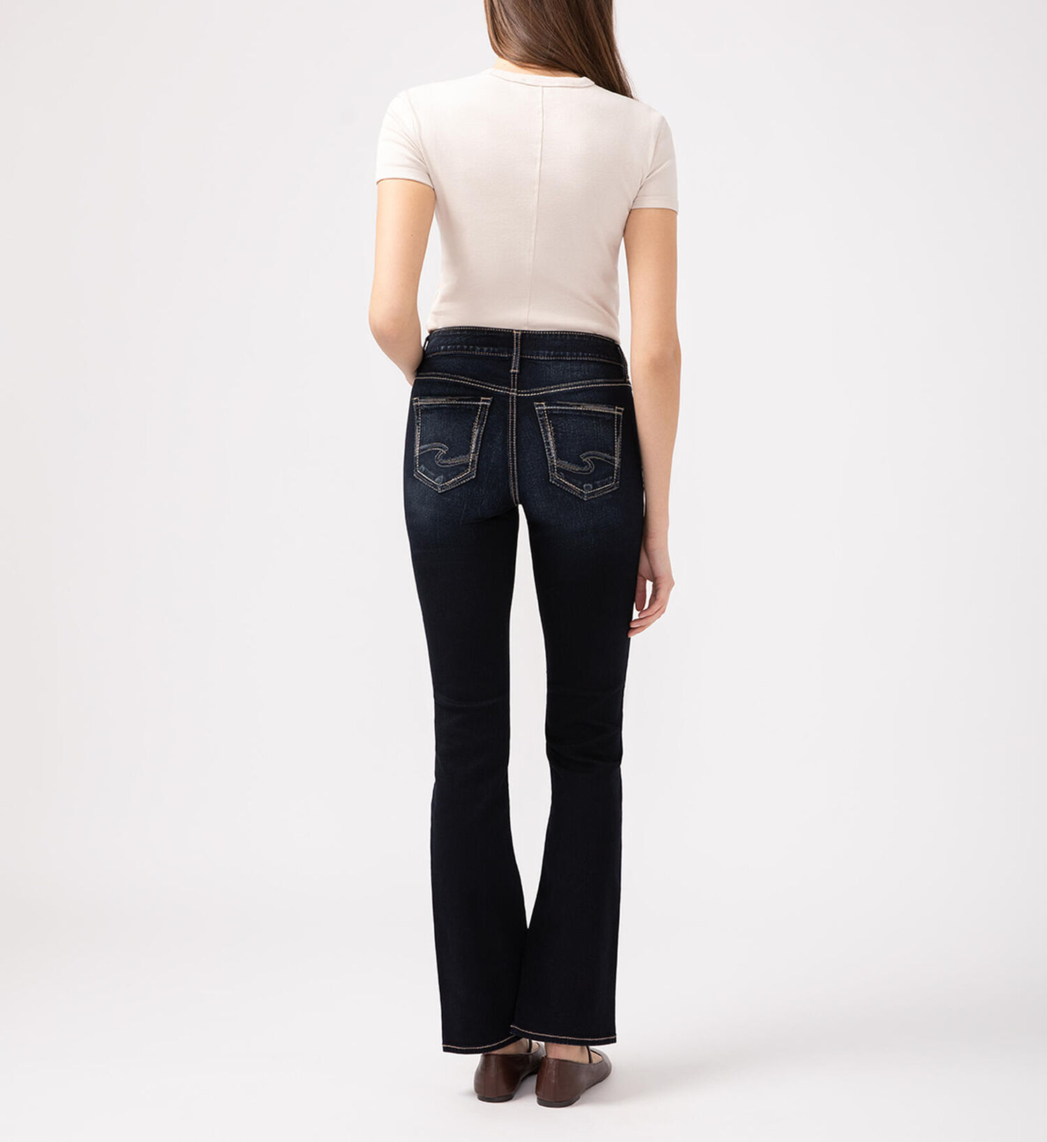 Silver Jeans Co. Women's Suki Mid Rise Slim Bootcut Jeans