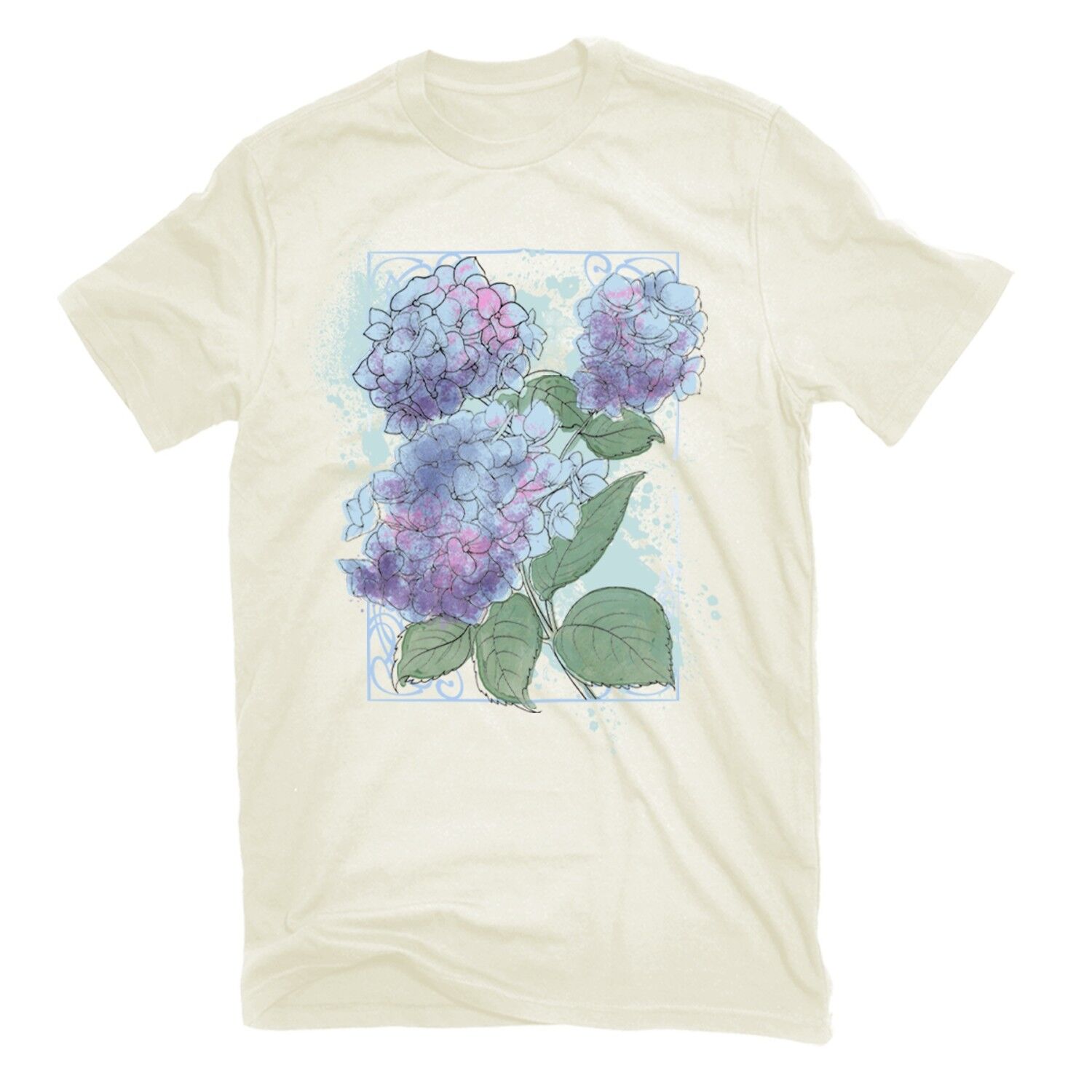 Rustic Spirit Women's Painted Hydrangeas T-Shirt