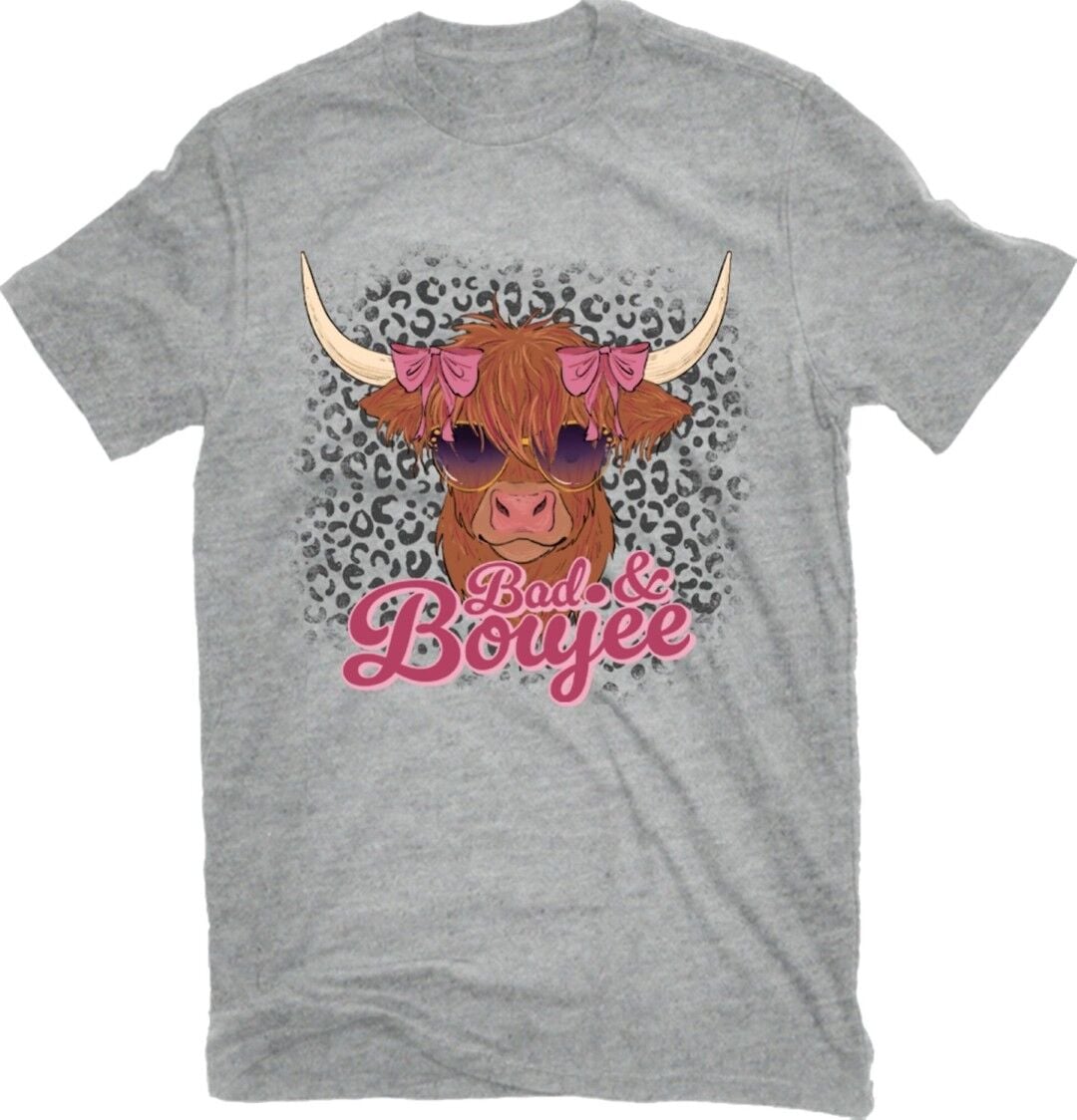 Rustic Spirit Women's Bougee Cow T-Shirt