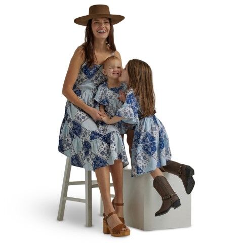 Wrangler Girl's Dress in Blue