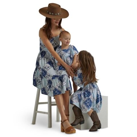 Wrangler Girl's Dress in Blue