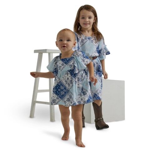 Wrangler Girl's Dress in Blue