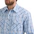 Wrangler Men's 20X Competition Advanced Comfort Classic Fit Long Sleeve Shirt in Blue
