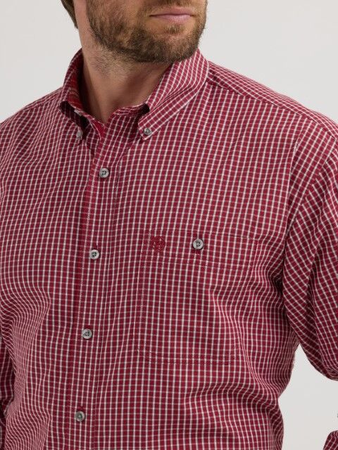 Wrangler Men's George Strait Collection One Pocket Long Sleeve Shirt