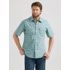 Wrangler Men's Wrangler Retro Short Sleeve Sawtooth Pocket Western Snap Shirt in Allover Blue