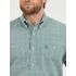 Wrangler Men's Wrangler George Strait Short Sleeve Two Pocket Button Down Shirt in Turquoise Inlay