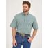 Wrangler Men's Wrangler George Strait Short Sleeve Two Pocket Button Down Shirt in Turquoise Inlay