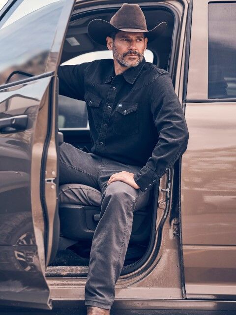 Wrangler Men's Wrangler Classic Denim Western Snap Shirt