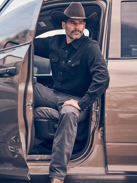 Wrangler Men's Wrangler Classic Denim Western Snap Shirt