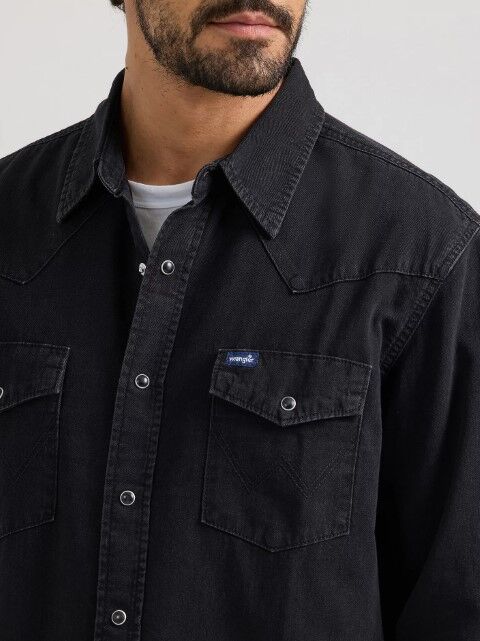 Wrangler Men's Wrangler Classic Denim Western Snap Shirt